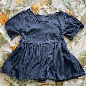 Free People (We the Free) Oversized Gray Top